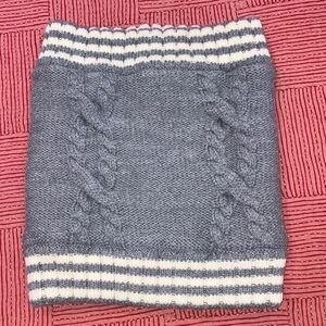 lululemon athletica merino wool blend Gray knit infinity Scarf